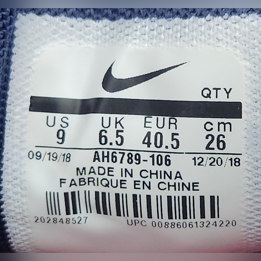 Nike Air Max 270 'Sorbet' White/Laser Fuchsia Shoes Women’s Size 9 - Picture 9 of 9